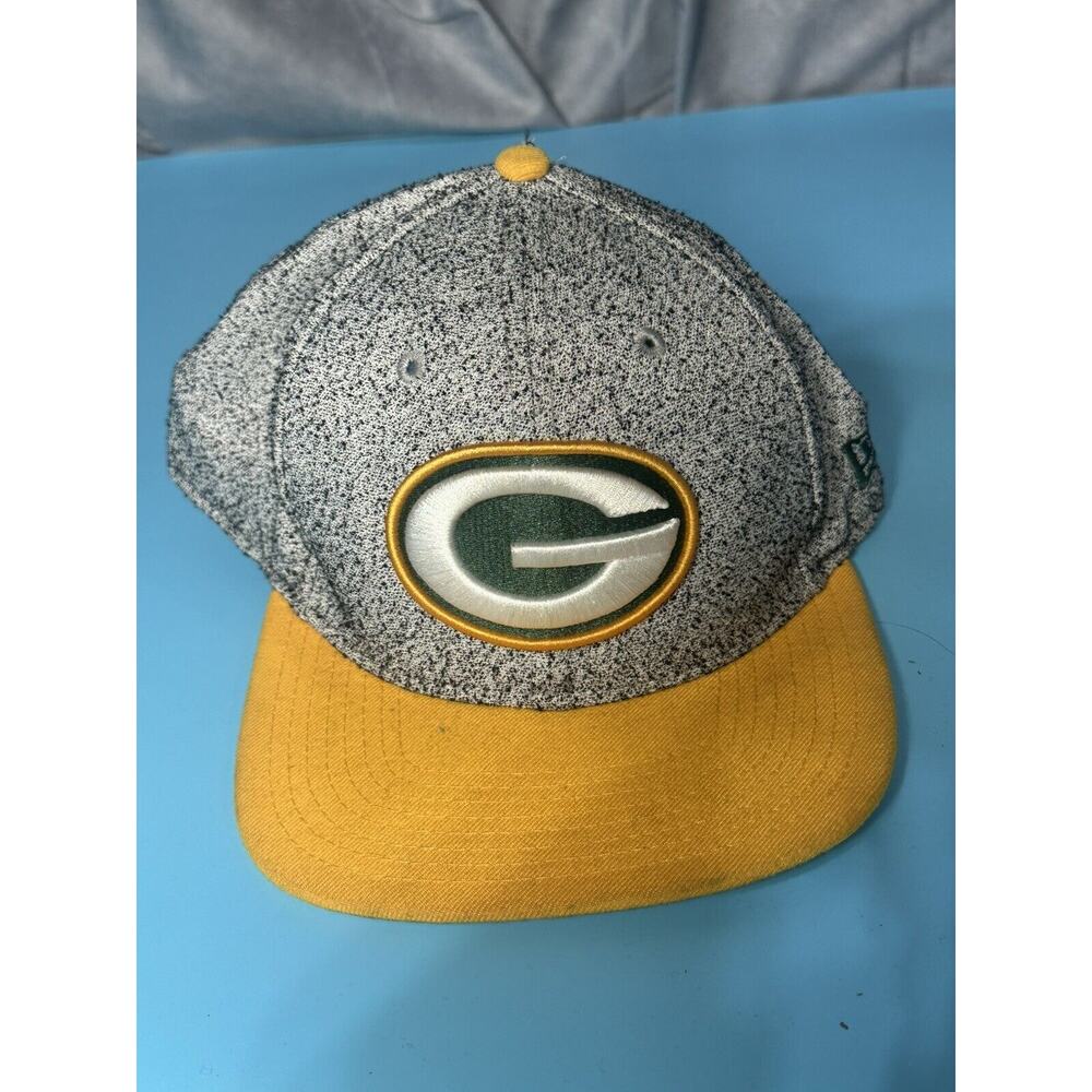 Green Bay Packers Hat Cap New Era 9FIFTY Yellow Green Adjustable Size